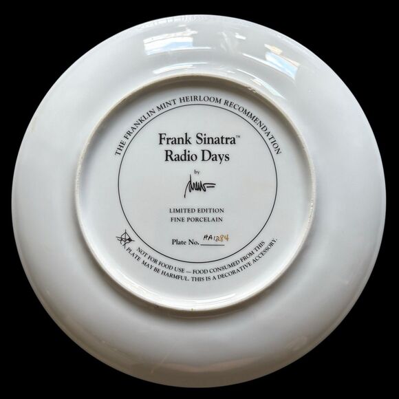 Franklin Mint Sinatra Collector Plates-Set of 4 Numbered Limited-Edition Vintage - Picture 3 of 13